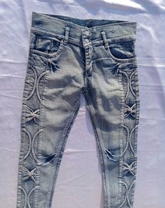 Designer Jeans with Unique Embellishments