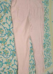 Chic Pink Cropped Pants