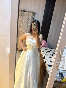 Elegant White Bridal gown 🎀🩷🧚🏻‍♀️