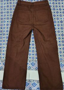 Brown Wide Leg Jeans