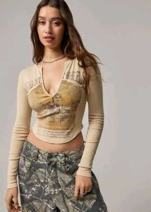 Y2K Crop Top 🤎