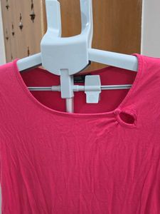 Chic Pink Short-Sleeve Top