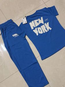 Blue Coach T-Shirt and Trackpant Coord Set