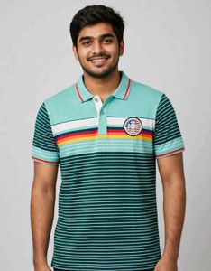 Urban United Men’s Striped Polo T-Shirt | XL