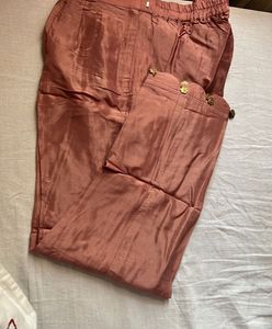 Pink Embroidered Silk Kurta set