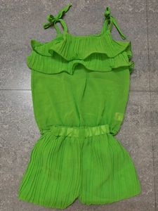 Green Ruffle pant &amp; top set