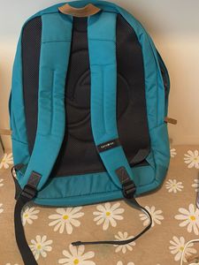 Teal Backpack with D Logo