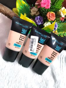 Pack of 3 Maybelline New York Liquid Foundation, M