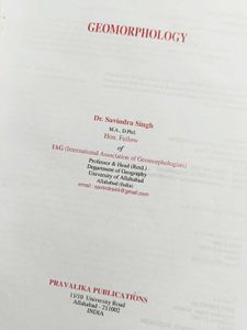 GEOMORPHOLOGY (SAVINDRA SINGH)