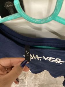 Cute Navy Blue Top