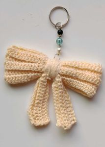 Crochet Bow Keychain