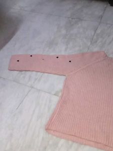 Cute Pink Heart Pattern Sweater