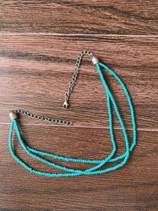 Boho Layered Turquoise Beaded Necklace