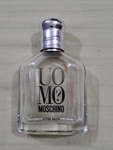Empty Original  Moschino Uomo After Shave bottle