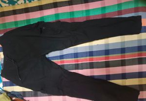 Black Cargo Pant Side Two Pockets