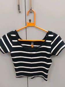Striped Cropped Top
