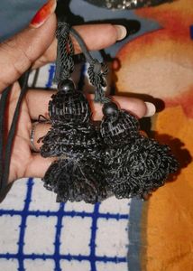 Black sparkle saree with blouse set