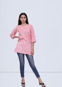 Pink Short Kurti