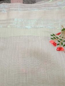 Embroidered saari