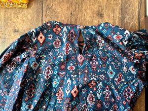 Stylish Printed V-Neck Top