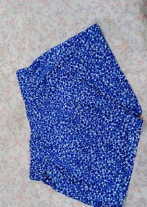 Blue Floral Shorts