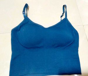 Blue Crop Top (Bra)