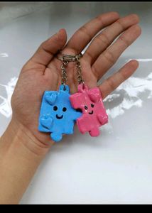 Cute Puzzle Piece Keychains