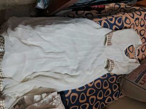 Elegant White Kurta with dupatta