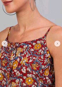 KALAMKARI FLORAL PRINT DRESS