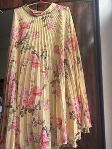 Beautiful Floral Pleated Skirt