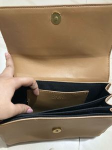 Zara Tan Crossbody Bag