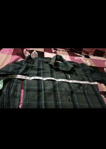 Men's Green Plaid Casual Shirt