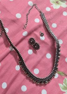 oxidised jwellery set