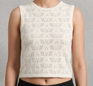 White Knit Sleeveless Top