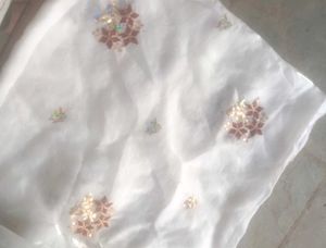 Elegant White Embroidered Blouse