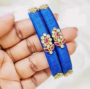 Elegant  Silk Thread Bangles any one pair