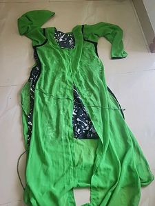 Vibrant Green Ethnic Kurta Set
