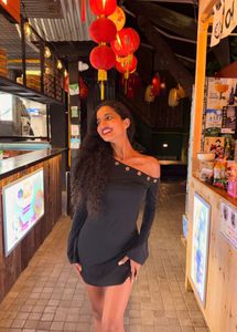 Chic Off-Shoulder Black Dress