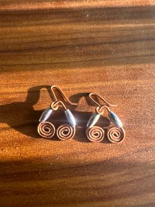 Small Antique Earrings Spiral