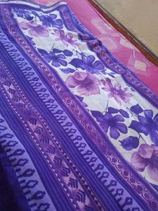 Beautiful Floral Print Saree