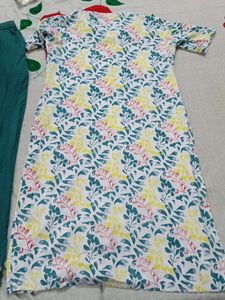 Floral Print Kurta with Pants
