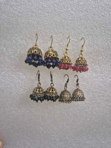 Ethnic Jhumka Earrings Set