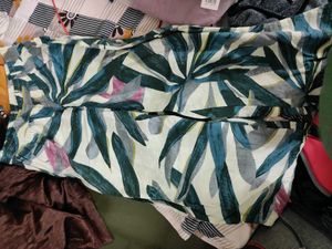 Vibrant Leaf Print Palazzo Pants