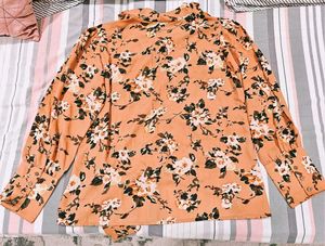 Chic Floral Print Women's Tunic Top