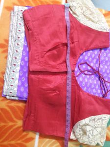 Elegant Purple Saree with Border