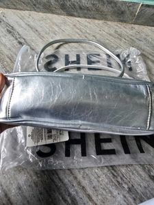 Shiny Silver Shoulder Bag
