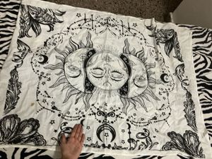 Bohemian Sun &amp; Moon Tapestry