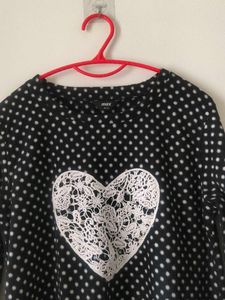 Cute Polka Dot Heart Dress