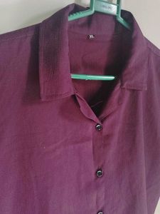 Stylish Purple Button-Up Shirt