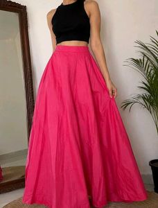 Vibrant Pink Ethnic Skirt